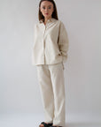 STRAIGHT LEG LINEN PANTS